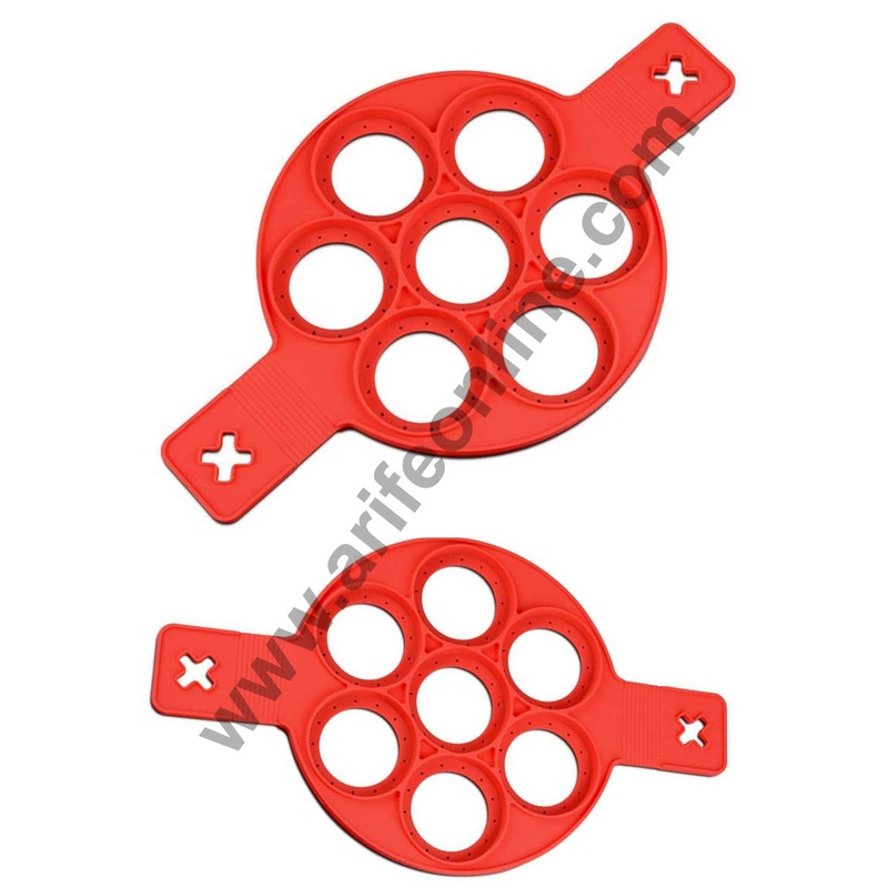 Cake Decor Silicone Round Flippin Fantastic Pancake Maker Egg Ring Silicon Non stick Kitchen Baking Tools
