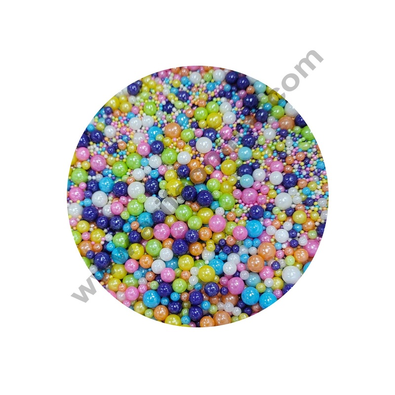 Cake Decor Sugar Candy - Mix Size Multi Color Balls Candy