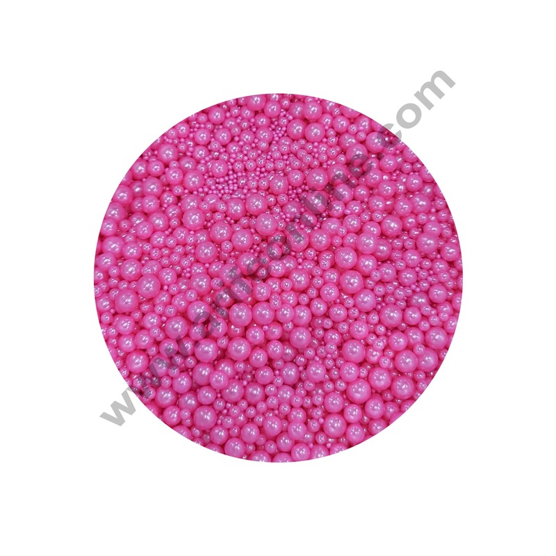 Cake Decor Sugar Candy - Mix Size Pink Balls Candy