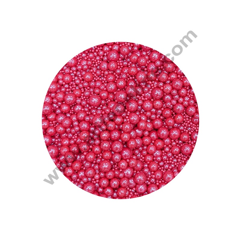 Cake Decor Sugar Candy - Mix Size Red Balls Candy