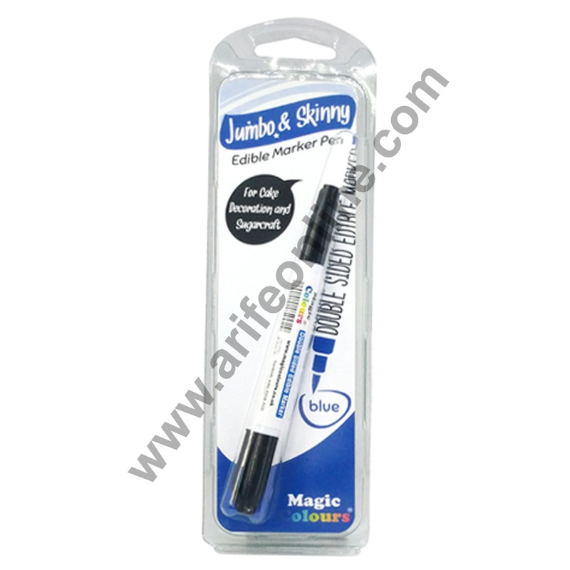 Magic Colours Double Sided Edible Marker Pen (Blue)