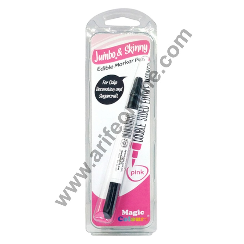 Magic Colours Double Sided Edible Marker Pen (Pink)