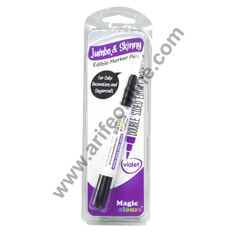 Magic Colours Double Sided Edible Marker Pen (Violet)
