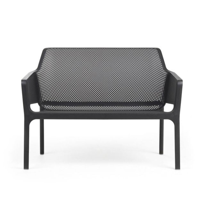 NARDI Net Bench Chair, Anthracite (2-pack)