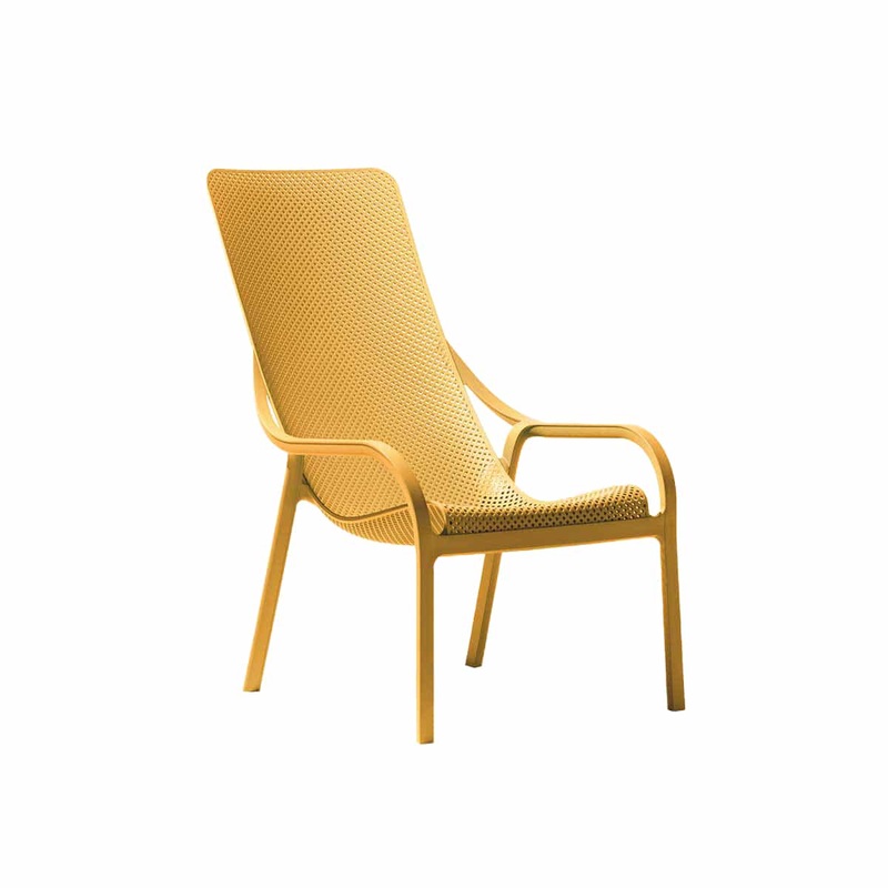 NARDI Net Lounge Chair, Senape (4-pack)