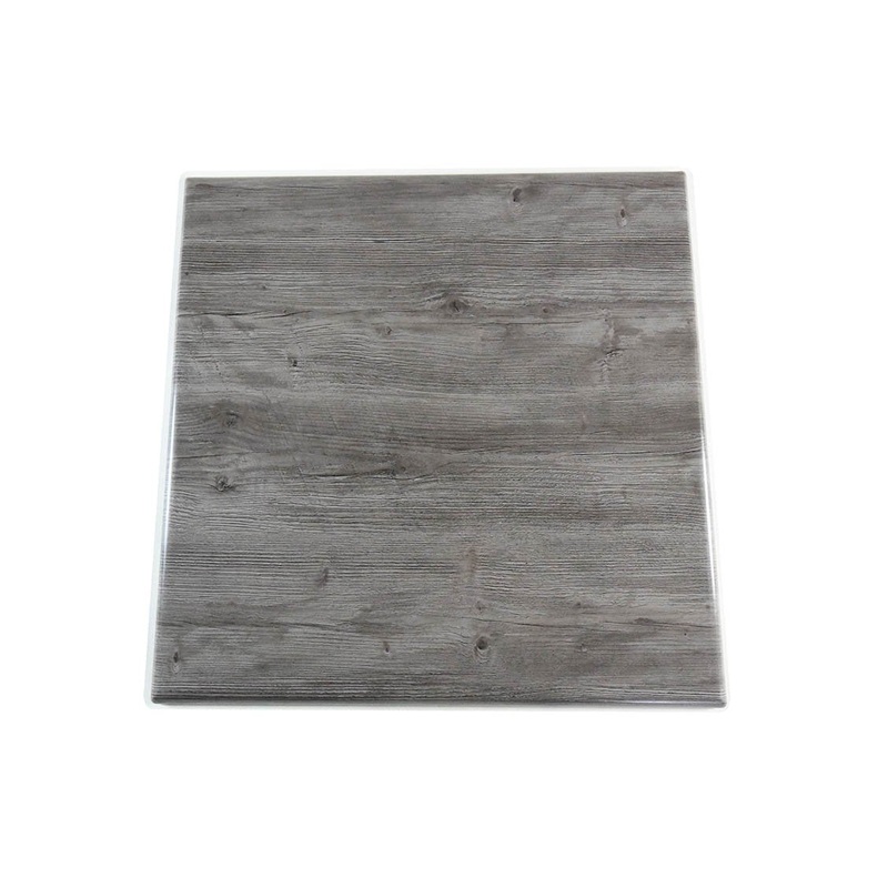 Werzalit France Werzalit Classic Table Top, 36" Square, Ponderosa Grey