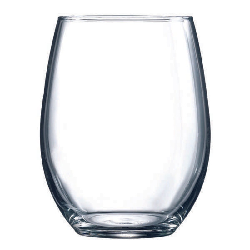 Arcoroc Perfection Stemless Wine Glass, 9 oz (12-pack)