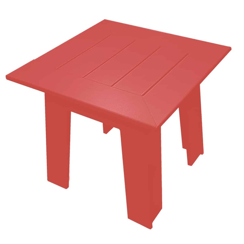 Beaver Springs Modern Adirondack Side Table, Red