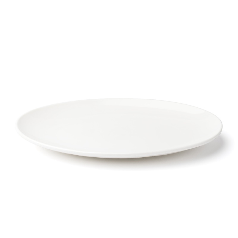Browne Foundation Oval Coupe Plate, 10" x 7.25", White (12-pack)