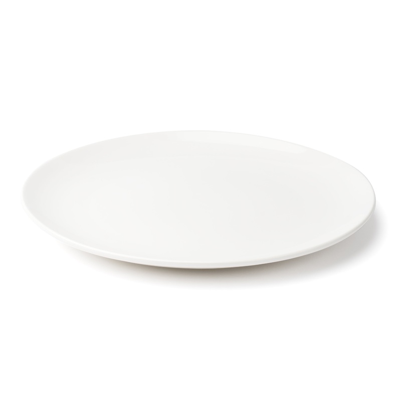 Browne Foundation Round Coupe Plate, 10", White (12-pack)