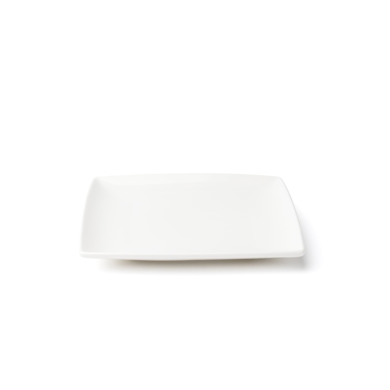 Browne Foundation Square Coupe Plate, 6.25", White (36-pack)