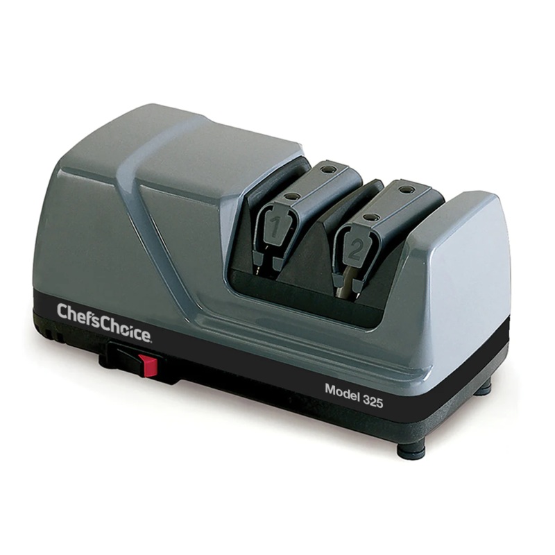 Chef'sChoice Model 325 Sharp-N-Hone Electric Knife Sharpener, 2 Stages, 20 Degree Edges, Grey, 120V