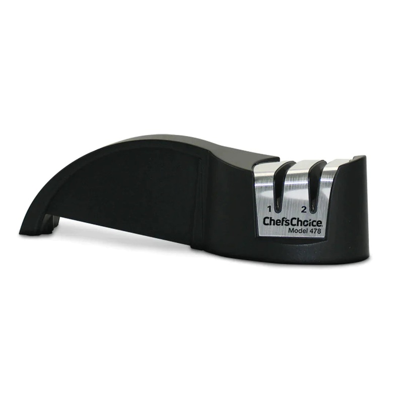 Chef'sChoice Model 478 Manual Knife Sharpener, 2 Stages, 20 Degree Edges, Black