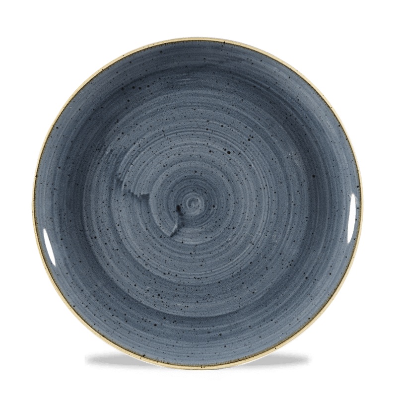Churchill Stonecast Coupe Plate, 9", Blueberry (12-pack)