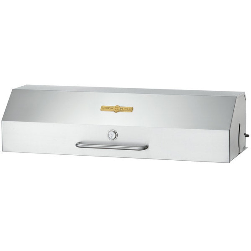 Crown Verity Roll Dome Cover with Built In Thermometer for Gas Grills, 48", Stainless Steel