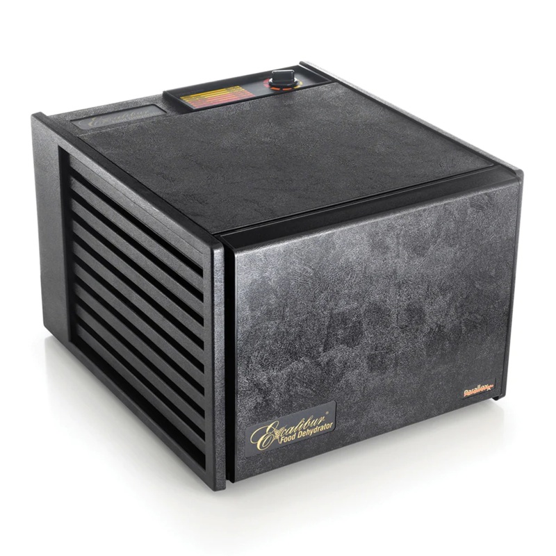 Excalibur Deluxe Dehydrator, 9 Trays, Black, 120V