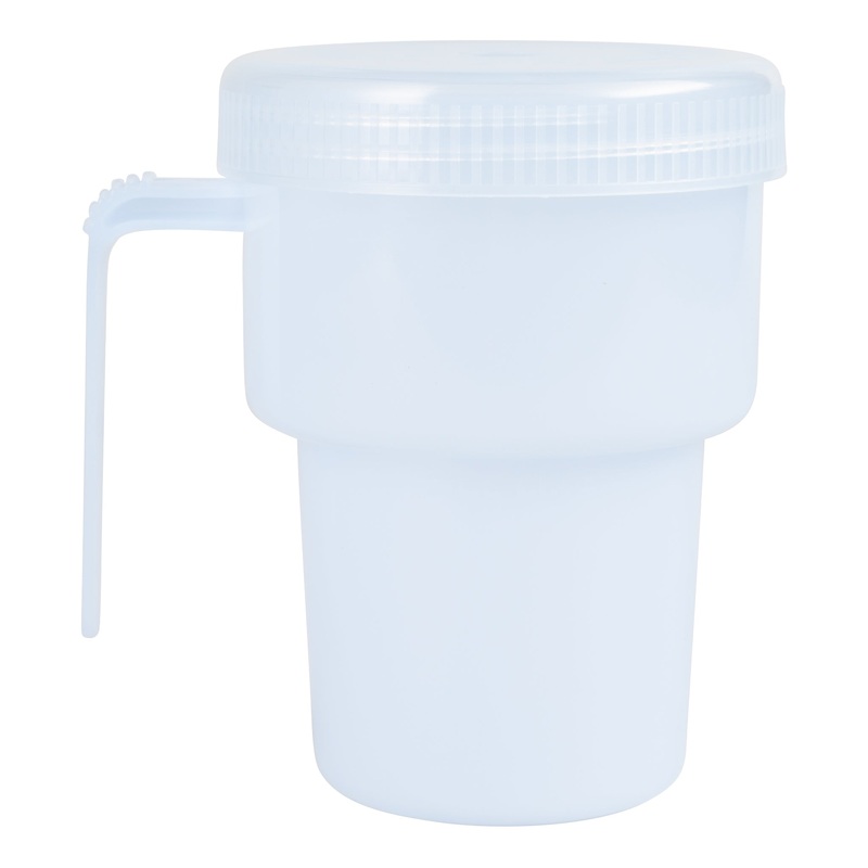 BIOS Spill Proof Kennedy Cup with Screw On Lid and Handle, 7 oz, Assorted Colours