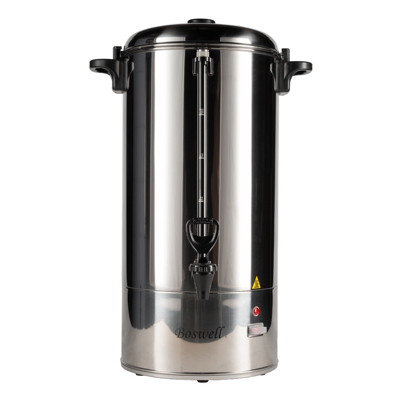 Boswell Coffee Percolator / Urn, 100 Cup, Stainless Steel, 120V