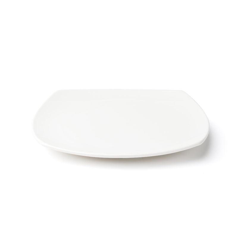 Browne Foundation Rounded Square Coupe Plate, 8.5", White (24-pack)