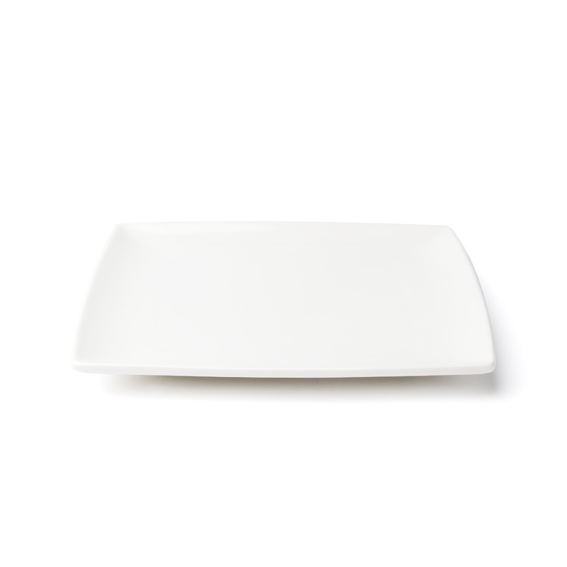 Browne Foundation Square Coupe Plate, 8", White (36-pack)