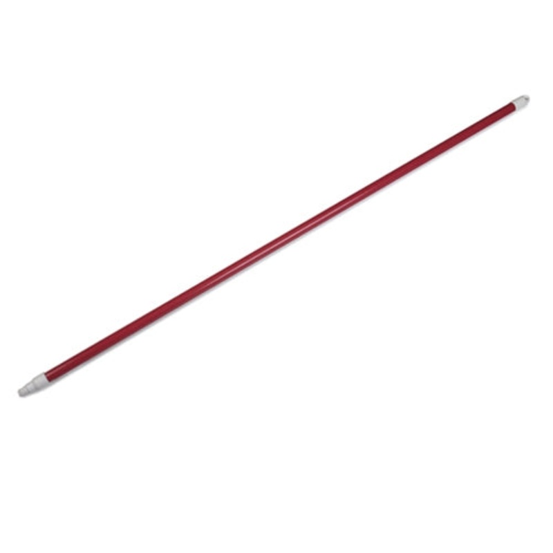 Carlisle Sparta Threaded Broom Handle, 60", Red Fiberglass