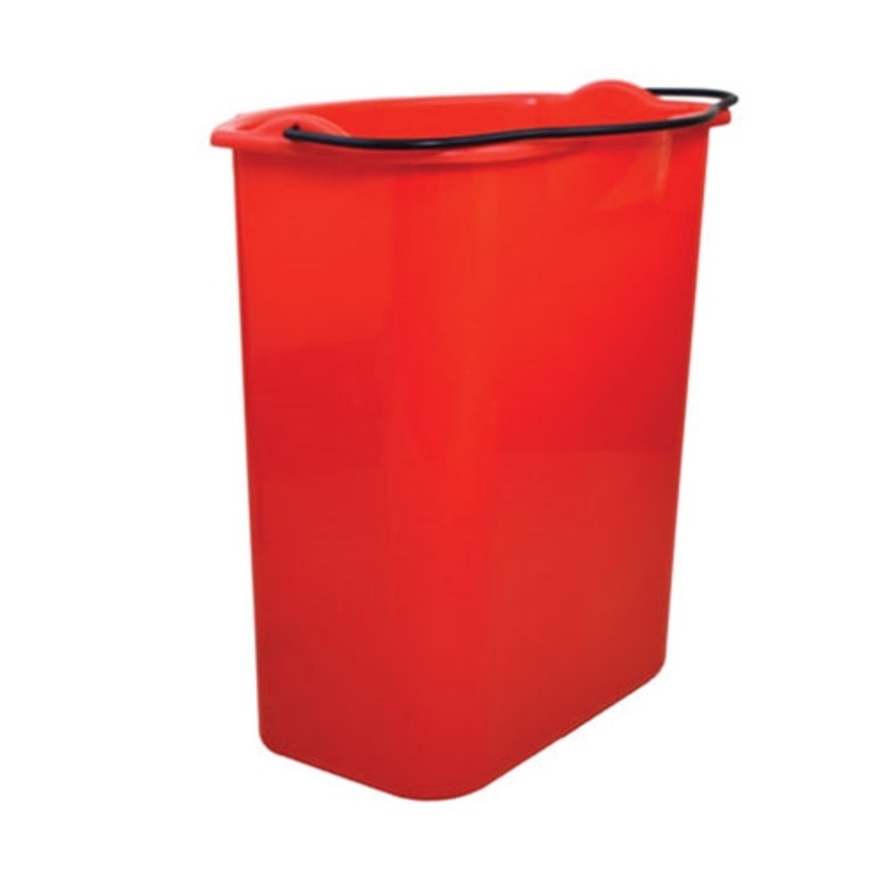 Globe Dirty Water Bucket for Dual Chamber Mop Bucket, Red
