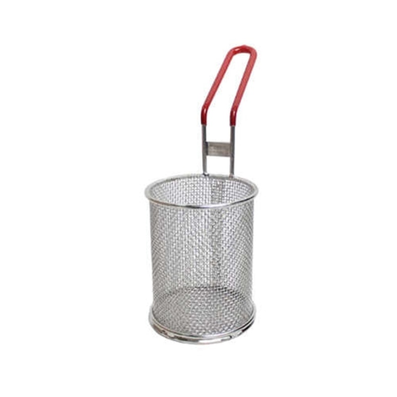 Pronto Products Pasta Cooking Basket, 4.38" x 5.5", Stainless Steel, Red Handle