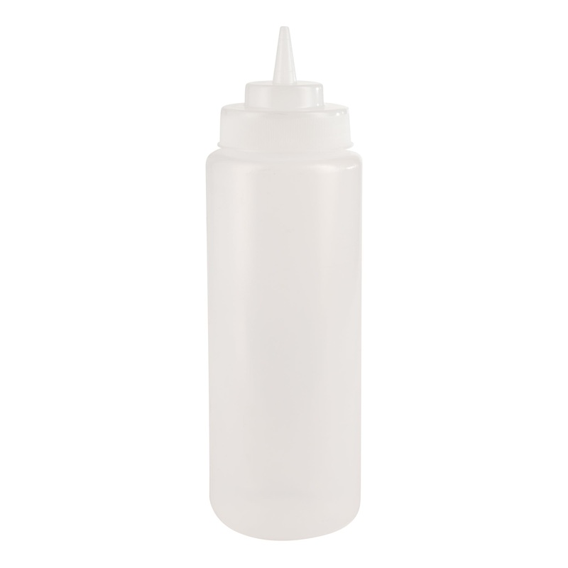 Rabco Wide Mouth Squeeze Bottle, 32 oz, Clear