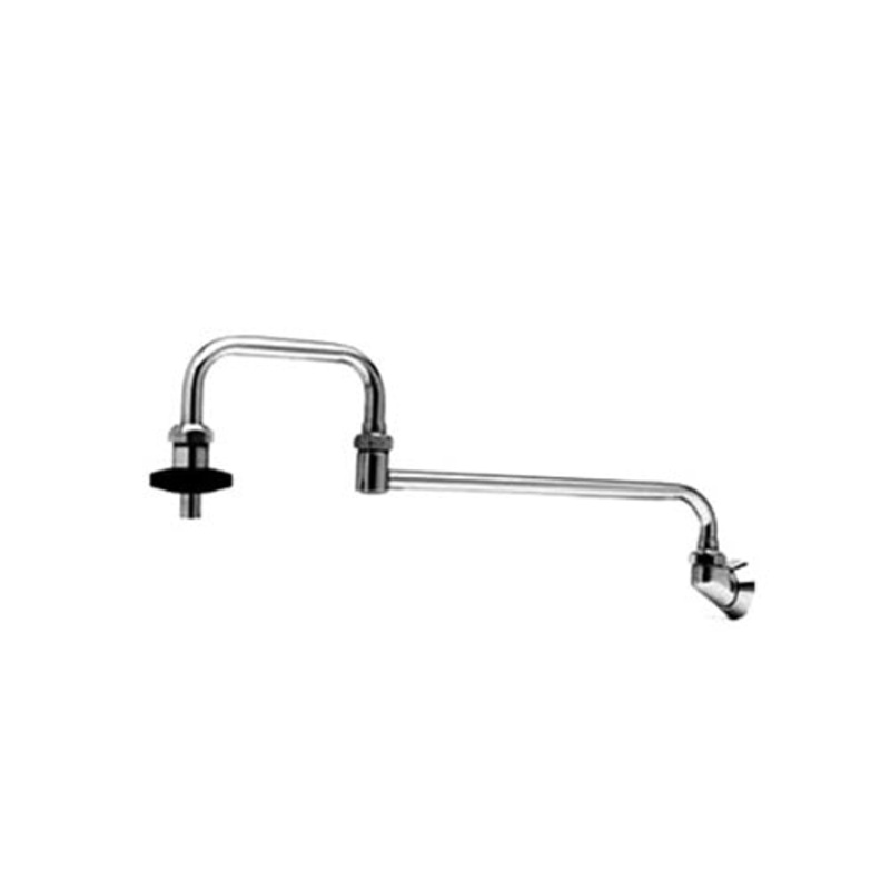 T&S Wall Mount Pot Filler Faucet, Double Jointed Swing Nozzle, 18"