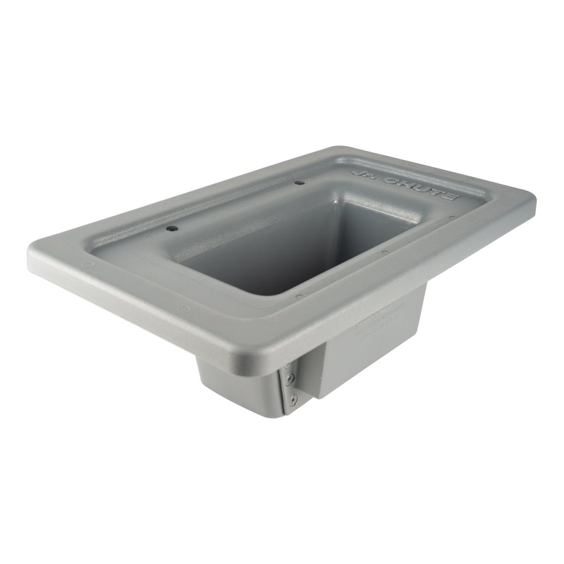 The Chute Magnetic Jr. Chute Flatware Retriever, Fits 23 Gal Slim Jim, Grey
