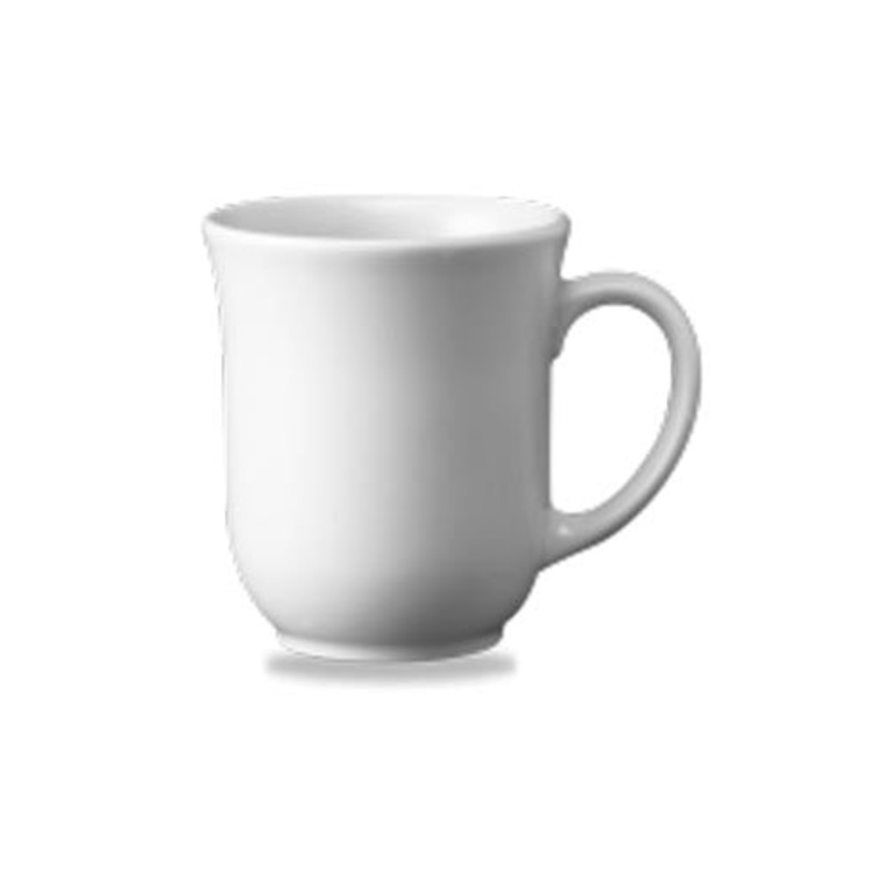 Churchill White Holloware Elegant Mug, 9.9 oz, White (24-pack)