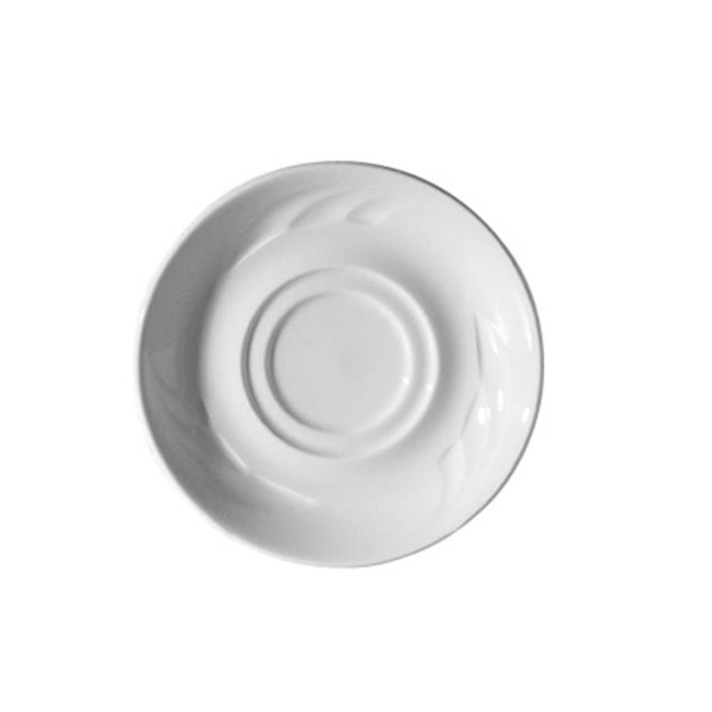 Continental China Everest Double Well Saucer, 6", White (24-pack)