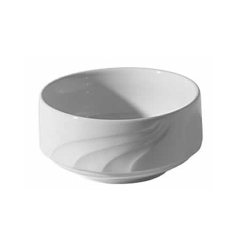 Continental China Everest Stacking Soup Bowl, 10 oz, White (24-pack)