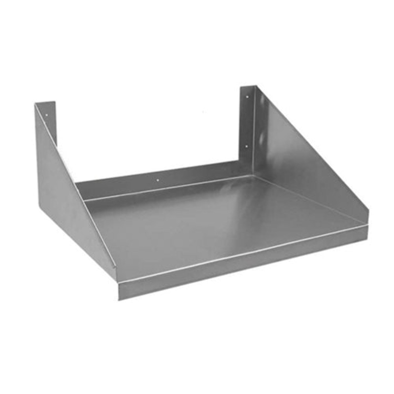EFI Wall Mount Microwave Shelf, 18" x 24", Stainless Steel