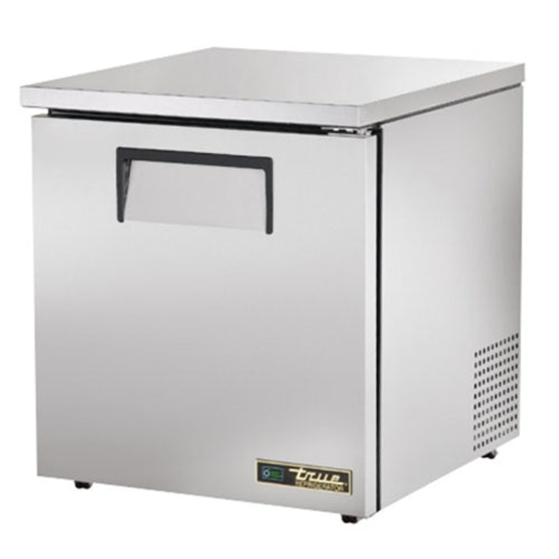 True Single Door Low Profile Undercounter Refrigerator, 27", 115V