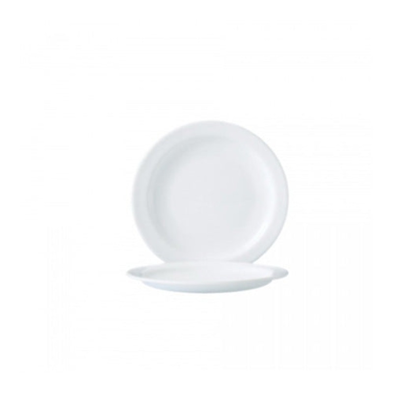 Arcoroc Restaurant White Narrow Rim Bread & Butter Plate, 6" (24-pack)