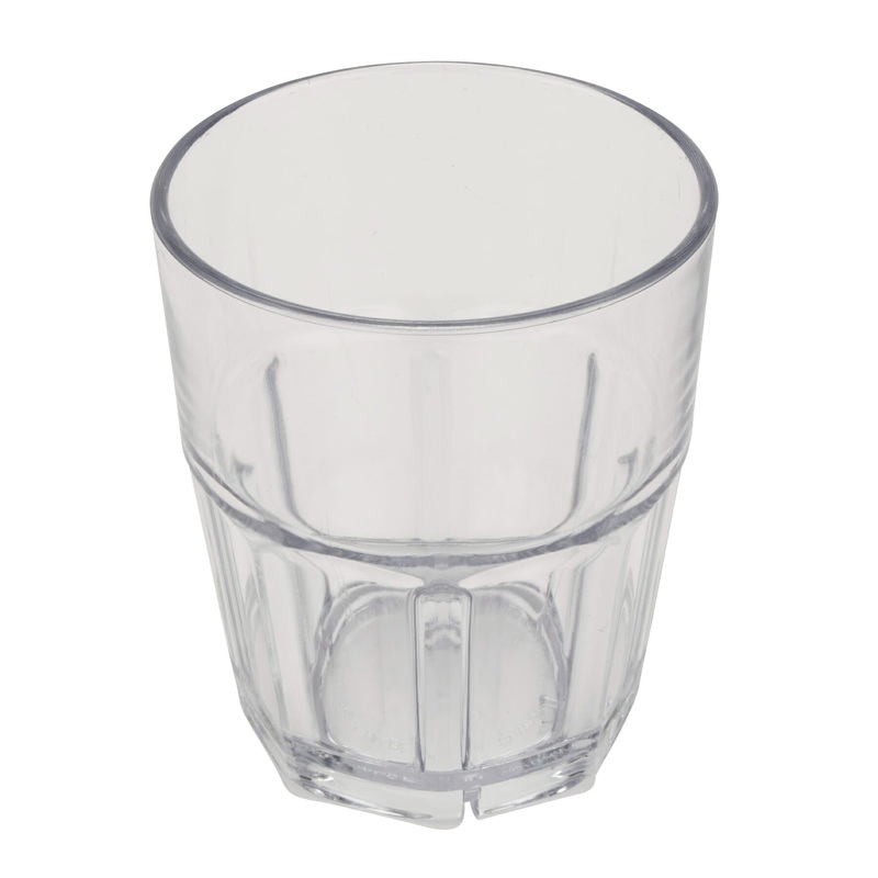 G.E.T. Bahama Plastic Tumbler, 12 oz, Clear (72-pack)
