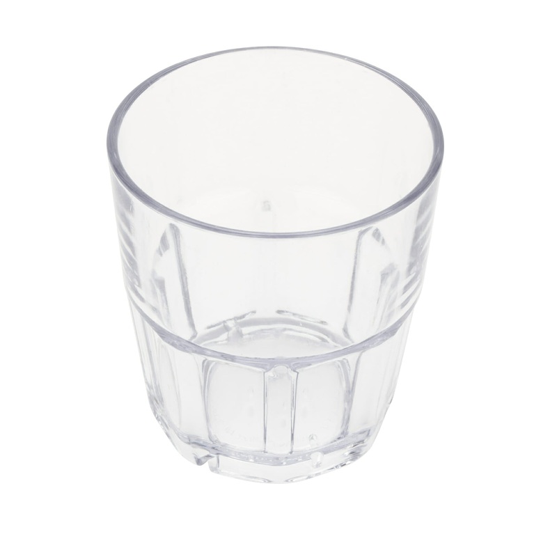 G.E.T. Bahama Plastic Tumbler, 9 oz, Clear (72-pack)