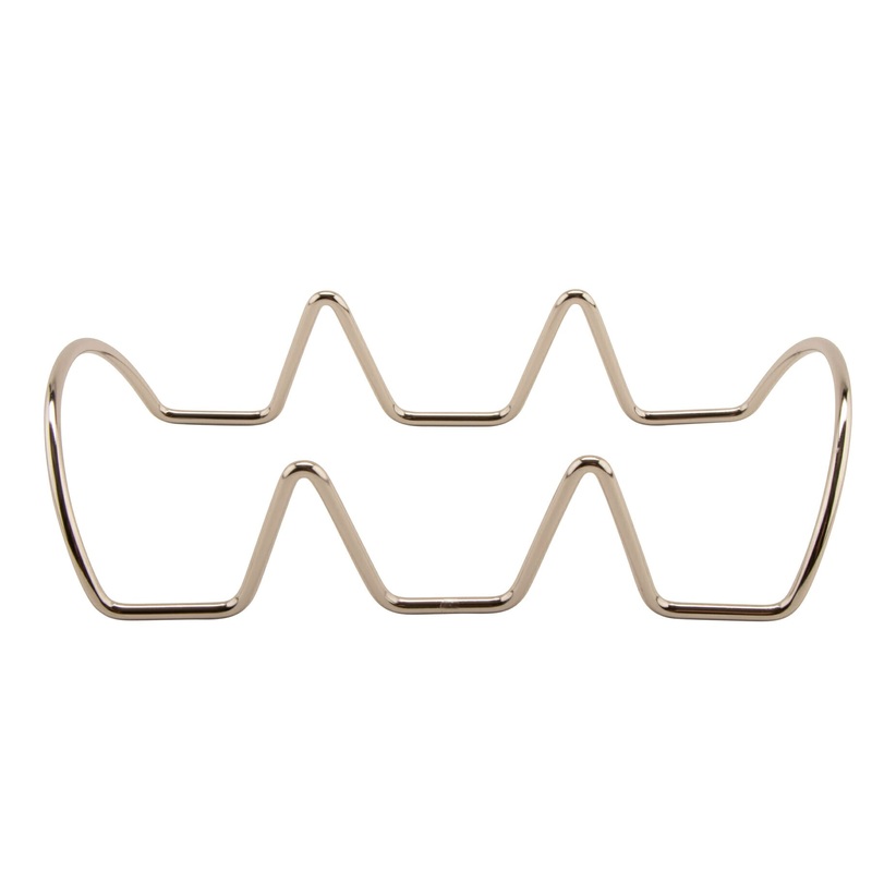 G.E.T. Taco Holder, 3 Section, Stainless Steel