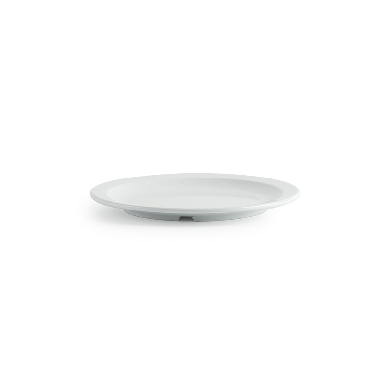 Mistral MIRALYN Heavy Duty Dinner Plate, 10", White Melamine (24-pack)
