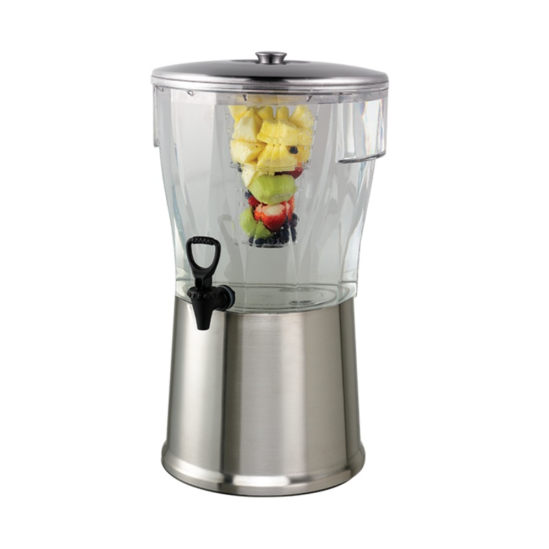 Service Ideas Classic Cold Beverage Dispenser, Round, 5 gal, Plastic