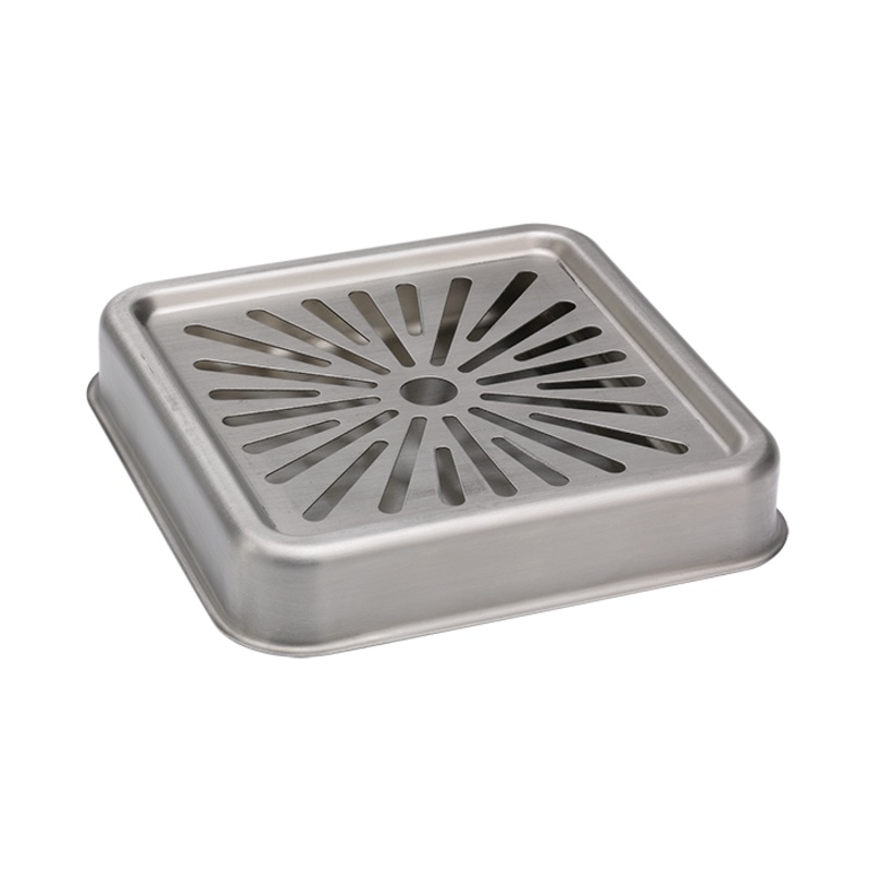 Service Ideas Square Drip Tray, 6", Stainles Steel