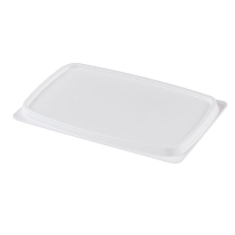 Aladdin Temp-Rite Disposable Casserole Dish Lid, Rectangular, Non-Vented, White (1000-pack)