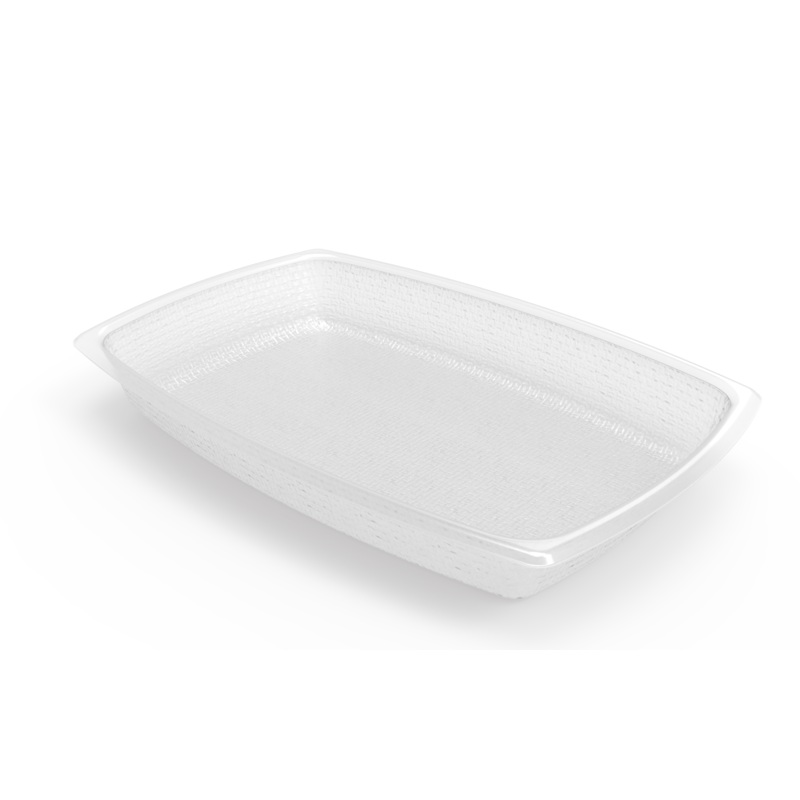 Aladdin Temp-Rite Disposable Entre Dish, Rectangular, 12 oz, Opaque White (2000-pack)