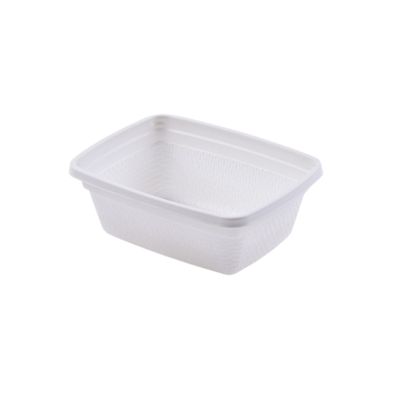Aladdin Temp-Rite Disposable High Heat Soup Bowl, Rectangular, 8 oz, White (1000-pack)