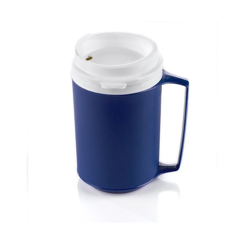 Aladdin Temp-Rite Insulated Mug with Lid, 12 oz, Blue/White (48-pack)