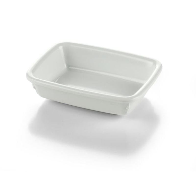 Aladdin Temp-Rite Side Dish, Rectangular, 8 oz, White Alacite (48-pack)