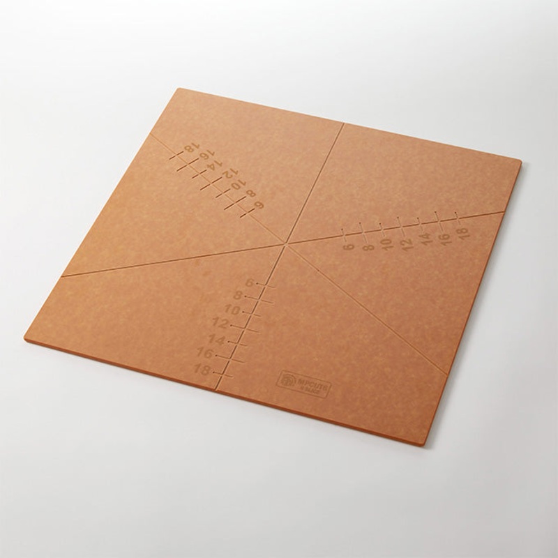 American Metalcraft Pizza Slice Cutting Guide Board, 6 Slice, 20", Wood