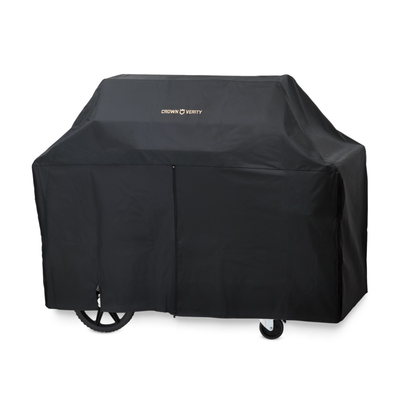 Crown Verity BBQ Cover for Outdoor Grill with Roll Dome, 36", Black Vinyl