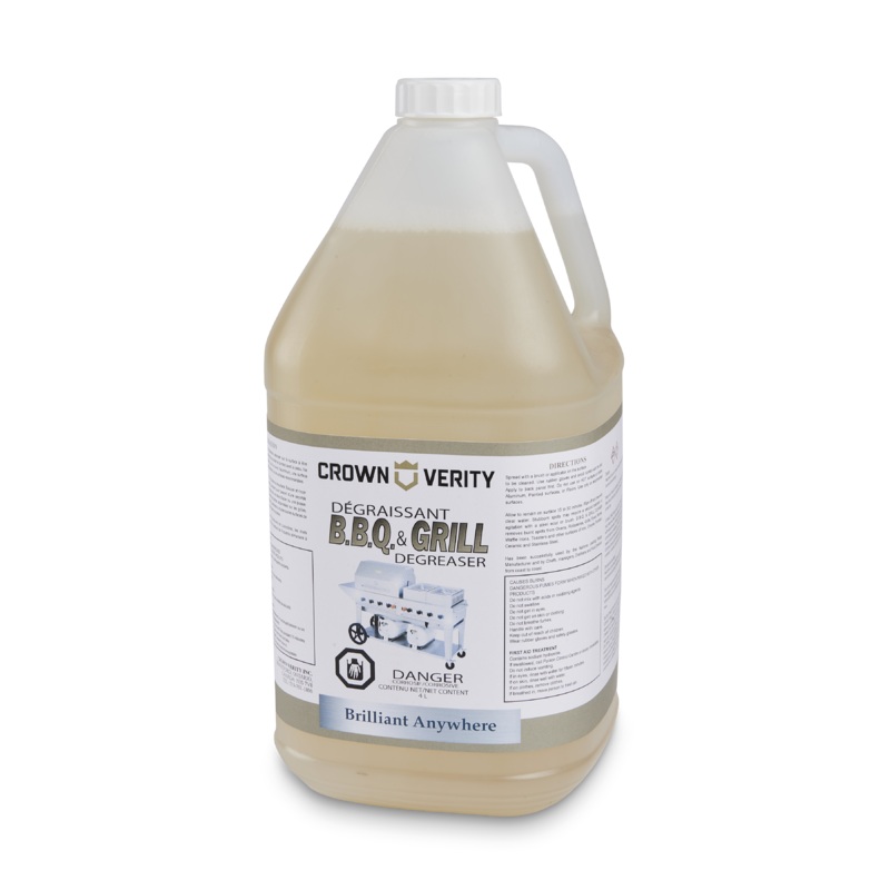 Crown Verity EZ-Clean BBQ and Grill Degreaser Cleaner, 4 L